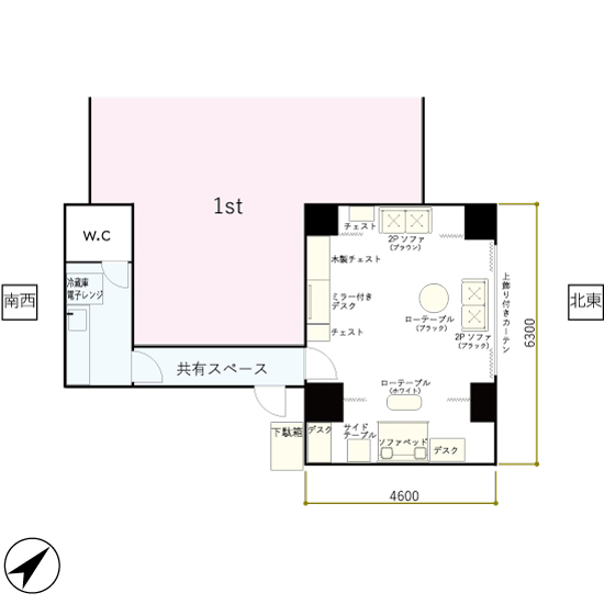 撮影スタジオ間取り図