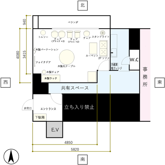 撮影スタジオ間取り図